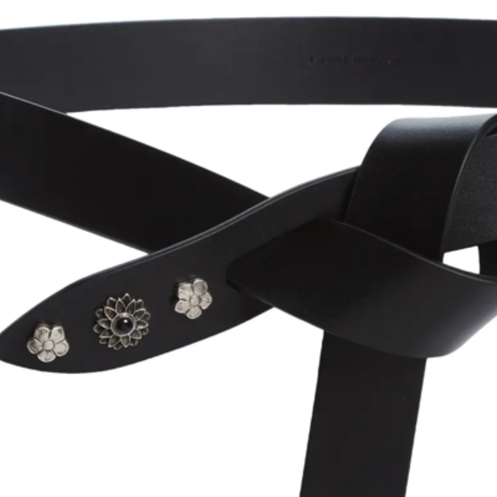 NEW $285 ISABEL MARANT Lecce Studded Leather Belt in Black in size Small! - Picture 5 of 16